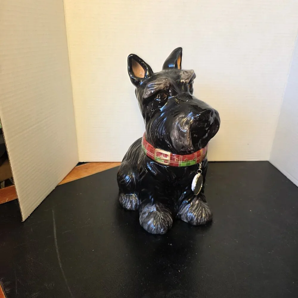 Jeffery Banks David’s Cookies Cookie Jar Scottish Terrier 12” Y4